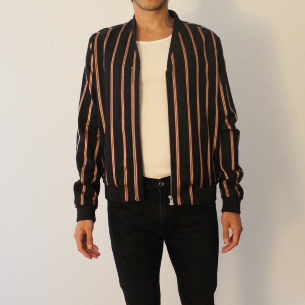 The Kooples Men’s Metallic Striped Jacket